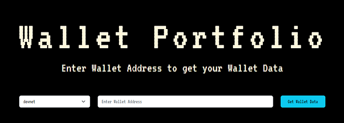 form to accept wallet data